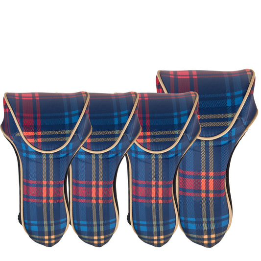 Tartan Golf Head Covers Set/4- Final Sale